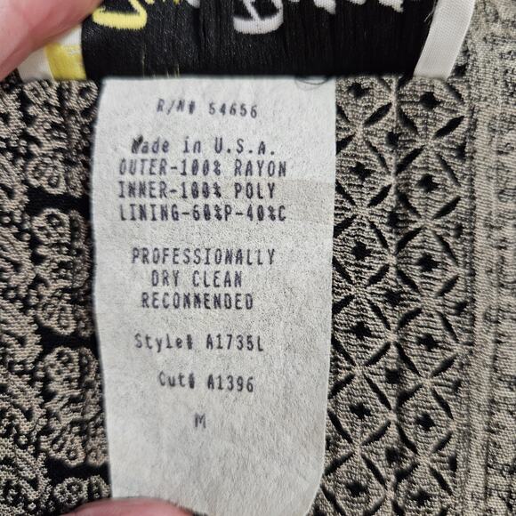 Vintage Two Potato Quilted Jacket Womens Medium Pockets Button Up Blazer Career - Picture 13 of 13